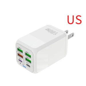 MIRELINA USB A+C 150W Charger Plug EU/US/UK 6 Ports Phone Charger Adapter  PD QC3.0 USB C Charger for iPhone/Xiaomi/Samsung