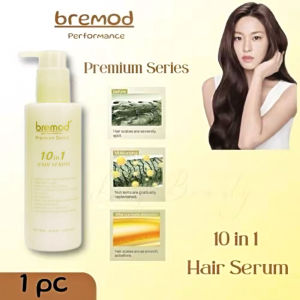 bremodd Premium Series 10 in 1 Hair Serum - nourishes hair reduces frizz protects hair enhances shine suitable for all hair types.