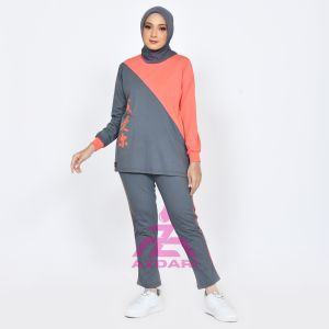 Baju Olahraga Wanita Terbaru Azdari AZR 04 - Setelan Senam Lari Jumbo