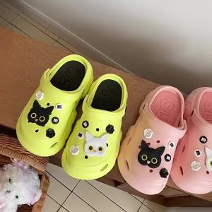 [Free Shipping] EVA Thick-Soled Clogs Sporty And Trendy Breathable Height-Increasing Suitable For Everyday Wear Summer Durable Lightweight And Ideal For Indoor Use As Slippers For Women