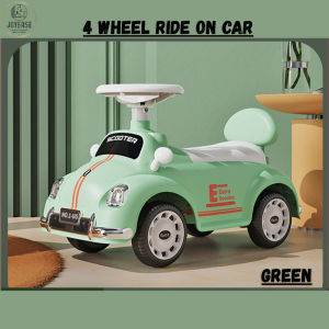 Baby Push Car 4 Wheel With Music & Lights Kids Ride On Car Kereta Budak Kanak Kanak