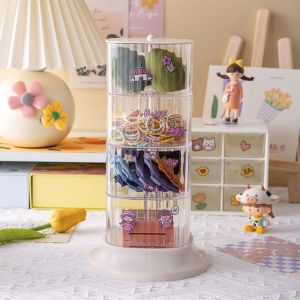 SZXBOGS Dustproof Multi-layer With Cover Makeup Storage Rack Hairpin Ring Storage Case Bracelet Earring Holder Jewelry Storage Box