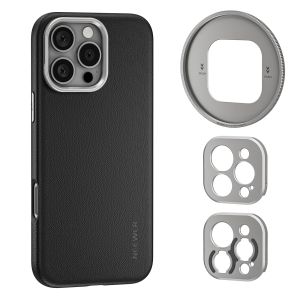 Neewer Phone Case for iPhone 16 Pro 16 Pro Max TPU/PC Protective Heavy Duty Case with 17mm Lens Mounts 67mm Filter Adapter