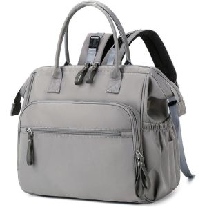 LUMINOU Multifunctional Mommy Bag Backpack Waterproof Large Capacity Nappy Organizer Mommy Essentials Fashion Design Stroller Bag Outdoor Travel