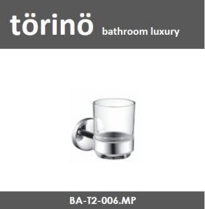 torino Premium Bathroom Accessories Stainless Steel 304 Glass Tumbler Holder T2 Series Pemegang Tumbler Kaca 玻璃杯架