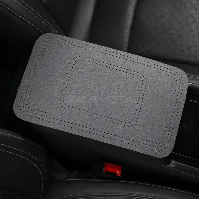 SEAMETAL Car Cushion Leather Comfortable Armrest Cushion Four Seasons Universal Can Reduce Driving Fatigue