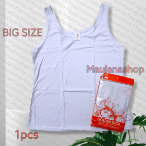 Singlet Golden Nick AT 1073 | Kaos dalam wanita Ukuran Jumbo Bahan Katun XXL XXXL | Tangtop | Tanktop | Camisol