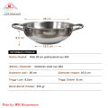 SUPRA wok 28cm + steamer + tutup kaca kombinasi stainless steel impact SUS 304 professional series / panci wajan penggorengan handle. 