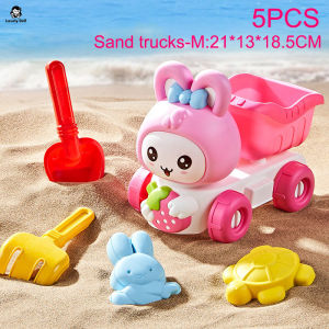 Oldlaiben 5/6/14PCS Kids Beach Sand Toys Digging Shovel Bucket Hourglass Playing Tools Set Mainan Pantai