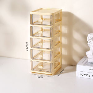 HANGDIAN  [Giao hàng miễn phí] tủ bàn tủ lưu trữ loại ngăn kéo trái tim cô gái văn phòng phẩm sinh viên hộp mặt nạ mỹ phẩm chăm sóc da bàn hộp lưu trữ Tủ lưu trữ trong suốt