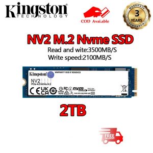 Kingston NV2 M.2 SSD 250GB/500GB NVMe PCIe Internal Solid State Drive for PC
