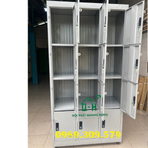 TỦ LOCKER 12 CỬA TĨNH ĐIỆN DÀY DẶN - TỦ HỒ SƠ VĂN PHÒNG HCM