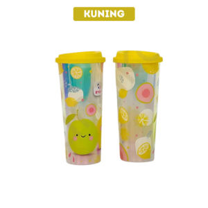 KAMJE Botol Minum Gelas Tumbler Buah Fruitamin 450ml BPA Free