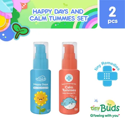 Tiny Remedies Happy Days & Calm Tummies Natural Baby Massage Oils