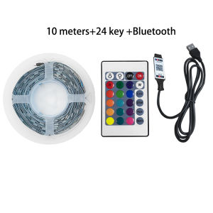 Đèn LED dải RGB 24Key APP Đổi màu nhấp nháy Đèn phòng Đồng bộ hóa nhạc Trang trí nhà cửa
