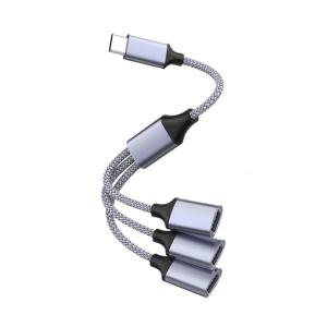 Loại C trung tâm để 3 USB2.0 cổng trung tâm nhiều OTG 3 cổng loại C USB sạc điện Trung Tâm Đầu nối cáp Bộ chuyển đổi
