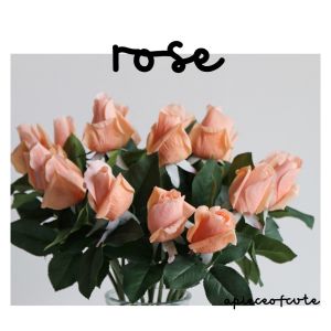 ดอกกุหลาบปลอม กุหลาบ ดอกกุหลาบ ดอกไม้ปลอม วาเลนไทน์ ดอกไม้ประดิษฐ์ ของขวัญ พร้อบถ่ายรูป_apxrose05