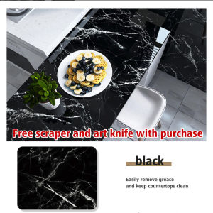 60cm*5m Marble Wallpaper Waterproof and Oil proof Thickening Kitchen Table Hearth Wall Sticker