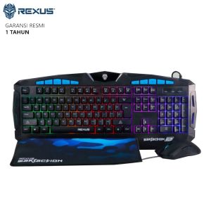 Keyboard Mouse Gaming Combo Rexus Warfaction VR1