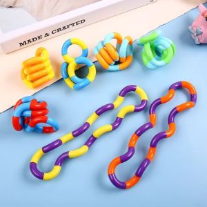 New Hot-Selling Stress Relief Twisty Toy 18 Multi-color Transformable Twisted Rope Stress Relief Toy [ Free Shipping ]