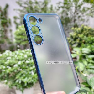 Ốp lưng nhám dẻo viền màu Samsung Galaxy S23/ S23 Plus/ S23 Ultra Samsung S21/ S21 FE/S21 Plus/ S21 Ultra Samsung S22/ S22 Plus/ S22 Ultra Không Bám Vân Tay Bảo Vệ Camera.