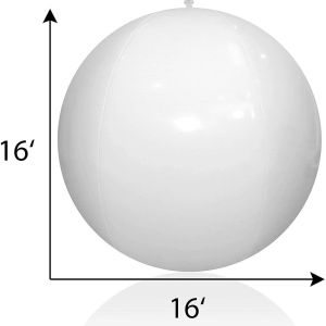 16 Colors Floating Pool Lights 40cm Large Inflatable Pool Beach Ball For Water Pool Party Outdoor Balloon LED Garden Ball Light