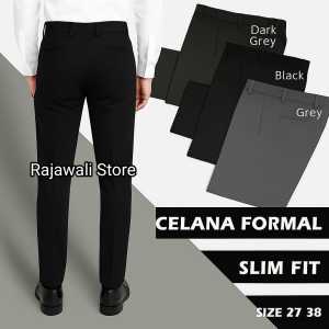 Celana Formal Pria Slim Fit Bahan Premium – Kantor & Harian | Size 27–38 | Rajawali Store