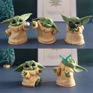 Baby Yoda Grogu Cake Decoration Action Figure Toys Yoda Baby Action Toys Star Wars Figurines