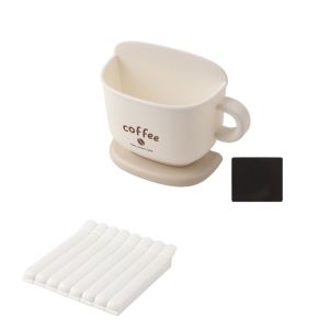 HAF0083 Punch-free Coffee ic Storage Box Wall Mounted Plastic Refrigerator Storage Box Practical with Clips Tableware Container Office