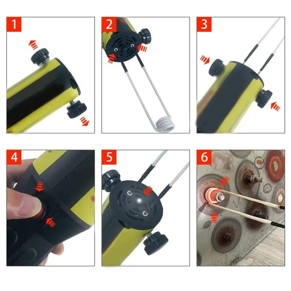 10-Pack 2.5mm Brass Core Induction Heater Coils – Up To 1200°C, For Rusty Bolt Removal & Heat Treating Gears, Pulleys & Bearings