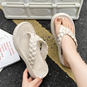 Ielgy Dép xỏ ngón đế dày quần áo mùa hè nữ đế mềm thời trang chống trượt bên ngoài