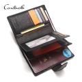 2023 CONTACT'S Genuine Leather Men's Wallets With Card Holder Passport ...