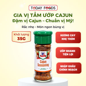 Gia vị tẩm ướp Cajun McCormick 35g – Hỗn hợp gia vị cay nhẹ đậm đà phong cách Mỹ
