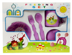 NIA-FEEDING SET MAKAN UKURAN SMALL PERLENGKPAN MAKAN BAYI MURAH