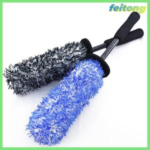 【feitong】🚕🚕【HOT SALE】 Wheels Brush Car Wash Super Brush Microfiber Premium Non-Slip Handle Easy To Cleaning Rims Spokes Wheel Barrel Car Accessories