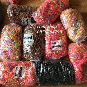sỉ 1kg chun buộc tóc / Bịch 1KG Thun Cột Tóc Đủ Màu Sắc - Dây Cột Tóc Cao Cấp- Thun Buộc Tóc - Siêu Co Giãn