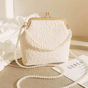 Mobile Phone Bags Pearl Chain Crossbody Bag for Women Shoulder Bags Makeup Bag Purse and Handbags Mother Kids Bag for Girl Сумка2026