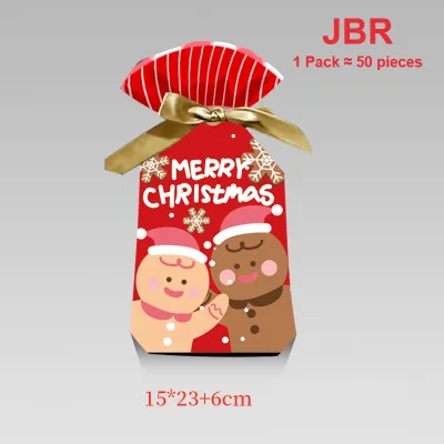 Cute Cookie Pocket Candy Ribbon Drawstring Bag Gift bags Packaging Bag Cartoon Standup Bag