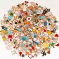 400Pcs Charms for Jewelry Making, Assorted Enamel Bracelet Bangle Charms, Mixed Bulk Metal Necklace Earring Charm for Jewelry Making. 