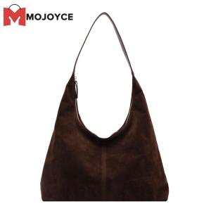 MOJOYCE MOJOYCE Fashion Women Suede Hobo Bag with Large Storage Space and Comfortable Shoulder Strap Ideal for Daily Use and Travel in Rich Tan