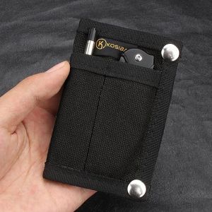 COLOO Foldable Hiking Outdoor Coin Purse Oxford Large Capacity EDC Pouch Wallet Multifunctional Thin Camping Storage Wallet