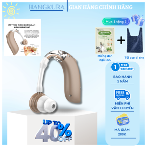 Máy Trợ Thính Không Dây Siêu Nhỏ Mini Sạc Pin Tiện Dụng Cho Người Gìa Người Bị Lãng Tai Người Kém Thính ( Một Bên)