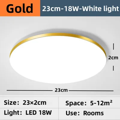 LED ceiling light Triicolor modern simple light indoor panel light balcony corridor lighting ceiling lamp