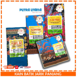 Kain Batik Jarik Panjang Halus PRIMISIMA H Santoso HItam Manis