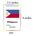 Laminated Flash cards National Flags of Asian States  Laminated Flashcards 50 pcs | Educational Learning Material. 