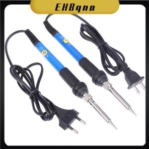 EHBqna หัวแร้งบัดกรีไฟฟ้าปรับอุณหภูมิได้ V 60W 80W เครื่องมือซ่อมแซมหัวเชื่อมโลหะด้วยความร้อน