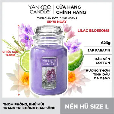 Nến hũ Yankee Candle size L - Lilac Blossoms