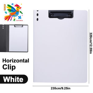 Foldable Clipboard Folder A4 to A5 Portable Clip Board Paper Storage Clip Strap Design Stationery