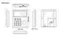 Hikvision Door Access Control Keypad Terminal Face Recognition EM RFID Card Password 2.4Inch LCD 2MP Camera DS-K1T320EX. 