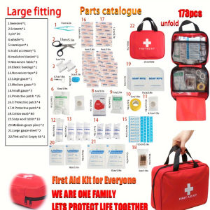 Export TEMU Large Handheld Emergency Kit Rescue Kit Car Emergency Kit Outdoor Travel First Aid Kit